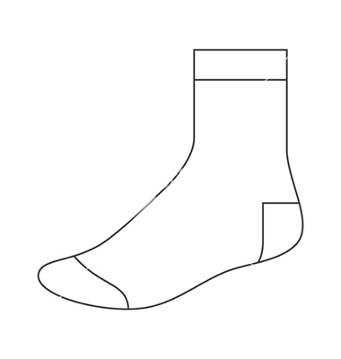 sock template illustrator templates